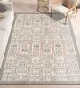Cream Traditional Polyester 3 ft x 5 ft Machine Made Carpet