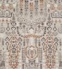 Cream Traditional Polyester 8 ft x 10 ft Machine Made Carpet