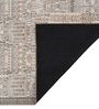 Cream Traditional Polyester 9 ft x 12 ft Machine Made Carpet