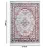 Maroon Traditional Polypropylene 4 ft x 6 ft Machine Made Carpet