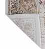 Cream Traditional Polypropylene 6 ft x 9 ft Machine Made Carpet