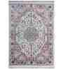Cream Traditional Polypropylene 6 ft x 9 ft Machine Made Carpet