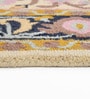 Cream Traditional Wool 5 ft x 7 ft Hand Tufted Carpet