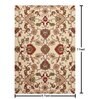 Cream Traditional Wool 5 ft x 7 ft Hand Tufted Carpet