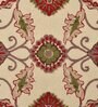 Cream Traditional Wool 5 ft x 7 ft Hand Tufted Carpet