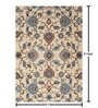 Cream Traditional Wool 6 ft x 9 ft Hand Tufted Carpet