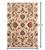 Cream Traditional Wool 6 ft x 9 ft Hand Tufted Carpet