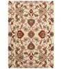 Cream Traditional Wool 6 ft x 9 ft Hand Tufted Carpet