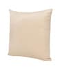 Cream Velevt Solids 16x16 inches  Regular Cushion Covers  (2Pcs)