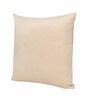 Cream Velevt Solids 24x24 inches  Large Cushion Covers  (2Pcs)