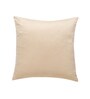 Cream Velevt Solids 24x24 inches  Large Cushion Covers  (2Pcs)