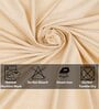Cream Velevt Solids 7ft Light Filtering Eyelet Door Curtain