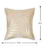 Cream Velvet Abstract 16X16 Inches Cushion Covers (Pack of 2)