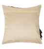 Cream Velvet Abstract 16X16 Inches Cushion Covers (Pack of 2)