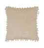 Cream Velvet Abstract 16X16 Inches Cushion Covers (Pack of 2)