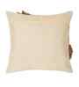 Cream Velvet Abstract 16X16 Inches Cushion Covers (Pack of 2)
