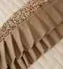 Cream Velvet Abstract 16X16 Inches Cushion Covers (Pack of 2)