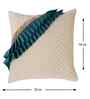 Cream Velvet Abstract 16X16 Inches Cushion Covers (Pack of 2)