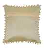 Cream Velvet Abstract 16X16 Inches Cushion Covers (3Pcs)