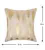 Cream Velvet Abstract 16X16 Inches Cushion Covers (Pack of 5)