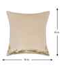 Cream Velvet Abstract 16X16 Inches Cushion Covers (Pack of 5)