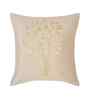 Cream Velvet Abstract 16X16 Inches Cushion Covers (Pack of 5)