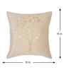 Cream Velvet Abstract 16X16 Inches Cushion Covers (Pack of 5)