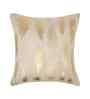 Cream Velvet Abstract 16X16 Inches Cushion Covers (Pack of 5)