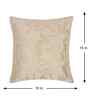 Cream Velvet Abstract 16X16 Inches Cushion Covers (Pack of 5)