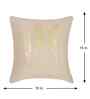 Cream Velvet Abstract 16X16 Inches Cushion Covers (Pack of 5)