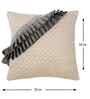 Cream Velvet Abstract 16X16 Inches Cushion Covers (Pack of 5)
