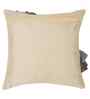Cream Velvet Abstract 16X16 Inches Cushion Covers (Pack of 5)