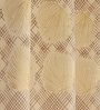 Cream Velvet Feather 7Ft Ring Top Door Curtains Pack of  2