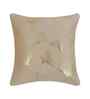 Cream Velvet Floral 12X12 Inches Cushion Covers (Pack of 5)
