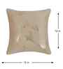 Cream Velvet Floral 12X12 Inches Cushion Covers (Pack of 5)