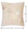 Cream Velvet Floral 16X16 Inches Cushion Covers (Pack of 5)