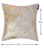 Cream Velvet Floral 16X16 Inches Cushion Covers (5Pcs)