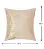 Cream Velvet Floral 16X16 Inches Cushion Covers (Pack of 5)
