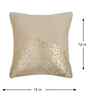 Cream Velvet Geometric 12X12 Inches Cushion Covers (Pack of 5)