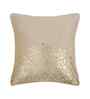 Cream Velvet Geometric 12X12 Inches Cushion Covers (Pack of 5)