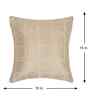 Cream Velvet Geometric 16X16 Inches Cushion Covers (Pack of 5)