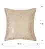 Cream Velvet Geometric 16X16 Inches Cushion Covers (Pack of 5)