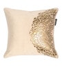 Cream Traditional Velvet 16 x 16 Inch Cushion Covers (Set of 2)