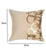 Cream Geometric Velvet 16 x 16 Inches Cushion Covers (Set of 5)