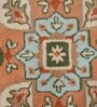 Cream Vintage Polyester 6 x 9 Feet Machine Made Carpet