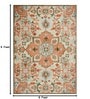 Cream Vintage Polyester 6 x 9 Feet Machine Made Carpet