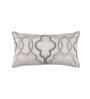 Cream Viscose Embroidery 14x24 inches Rectangle Cushion Cover