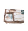 Green Wool Floral 350 GSM Premium Double bed blanket