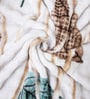 Green Wool Floral 350 GSM Premium Single bed blanket