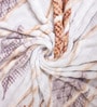 Brown Wool Floral 350 GSM Premium Single bed blanket